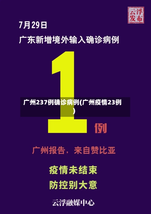 广州237例确诊病例(广州疫情23例)