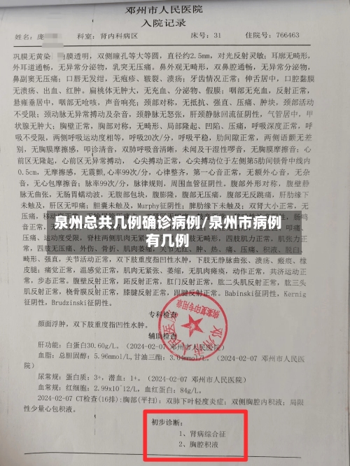 泉州总共几例确诊病例/泉州市病例有几例-第3张图片