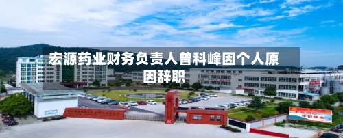 宏源药业财务负责人曾科峰因个人原因辞职-第2张图片