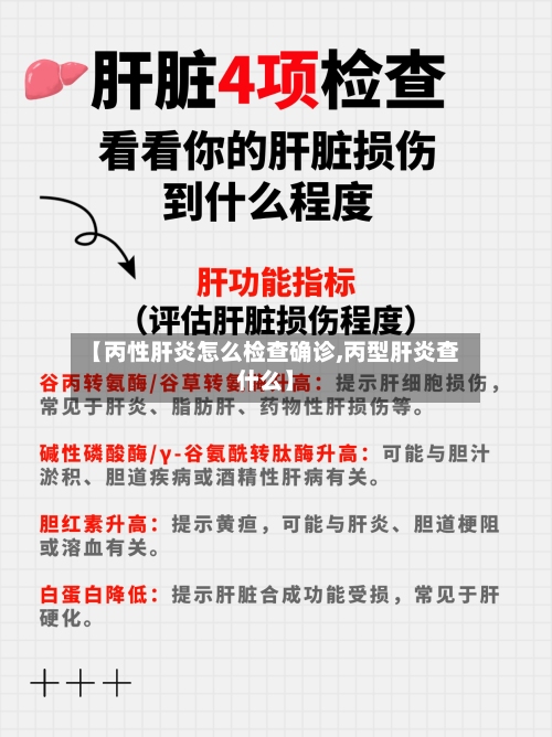 【丙性肝炎怎么检查确诊,丙型肝炎查什么】