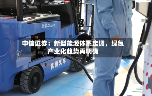 中信证券：新型能源体系定调，绿氢产业化趋势再明确-第3张图片