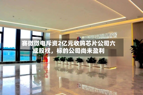 赛微微电斥资2亿元收购芯片公司六成股权，标的公司尚未盈利-第2张图片