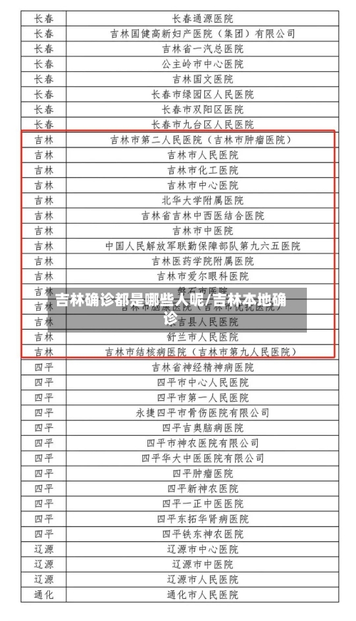 吉林确诊都是哪些人呢/吉林本地确诊-第3张图片