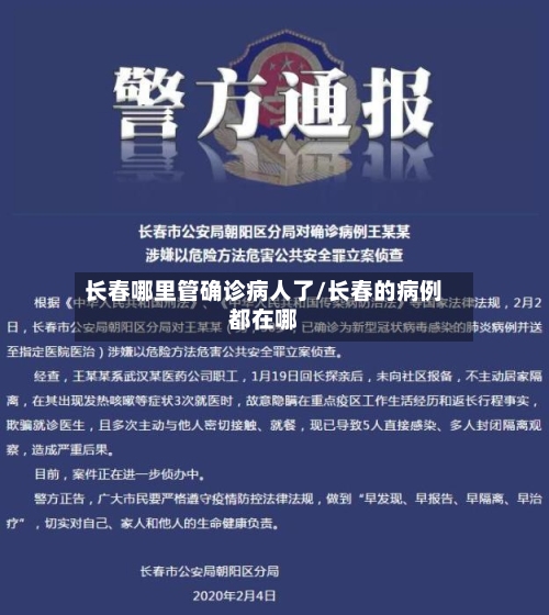 长春哪里管确诊病人了/长春的病例都在哪-第3张图片