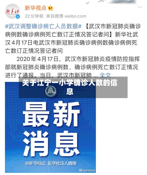关于江宁一小学确诊人数的信息-第2张图片