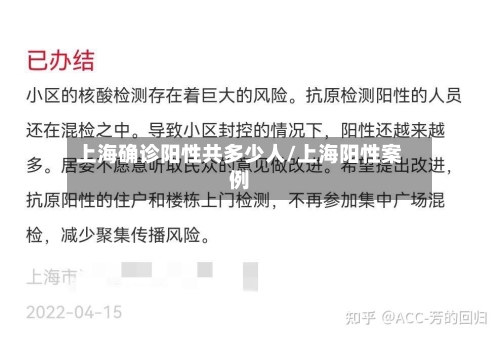 上海确诊阳性共多少人/上海阳性案例-第3张图片
