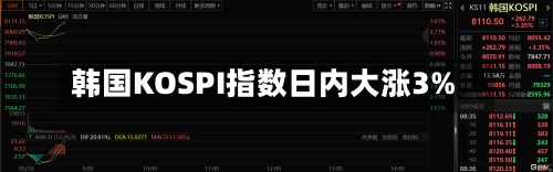 韩国KOSPI指数日内大涨3%-第2张图片