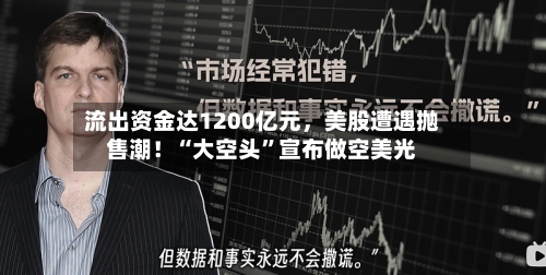 流出资金达1200亿元，美股遭遇抛售潮！“大空头”宣布做空美光-第2张图片