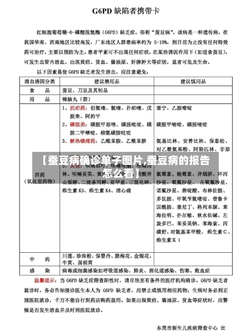 【蚕豆病确诊单子图片,蚕豆病的报告怎么看】-第3张图片