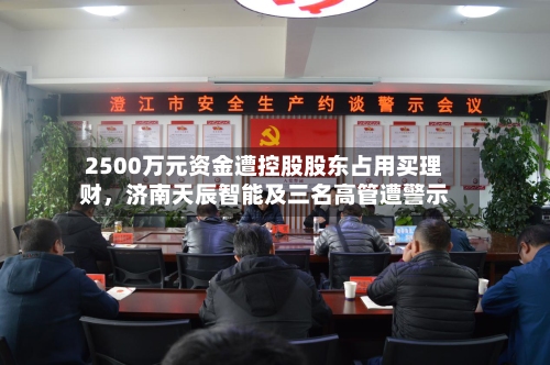 2500万元资金遭控股股东占用买理财，济南天辰智能及三名高管遭警示-第3张图片