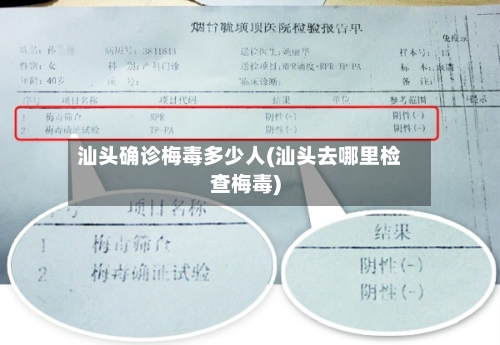 汕头确诊梅毒多少人(汕头去哪里检查梅毒)