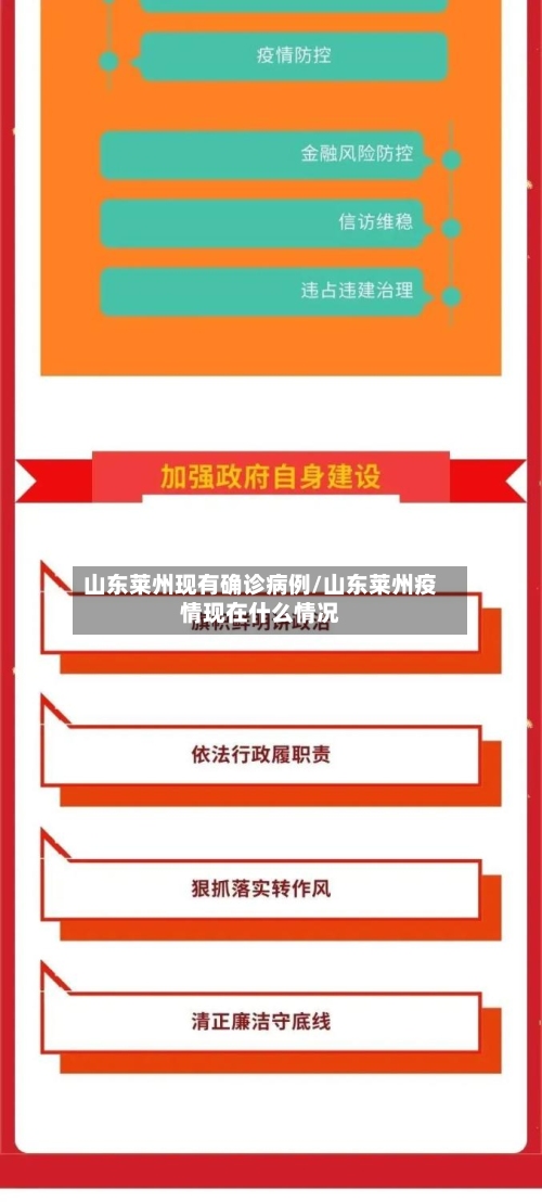 山东莱州现有确诊病例/山东莱州疫情现在什么情况-第3张图片