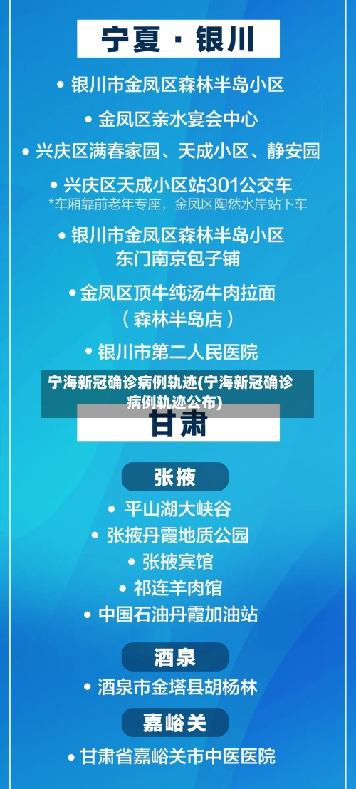 宁海新冠确诊病例轨迹(宁海新冠确诊病例轨迹公布)-第2张图片