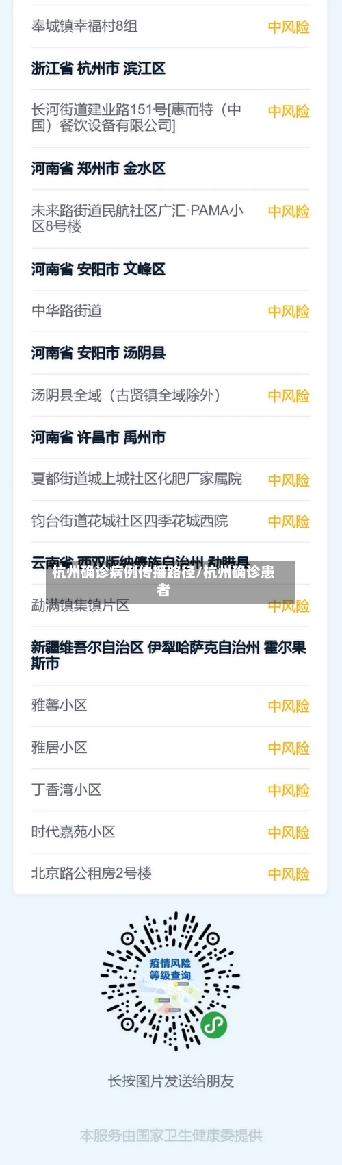杭州确诊病例传播路径/杭州确诊患者-第3张图片