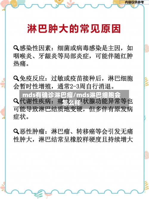 mds有确诊淋巴瘤/mds淋巴细胞会怎么样-第2张图片